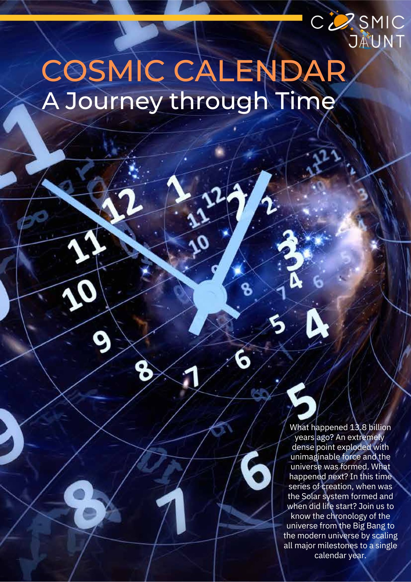  Cosmic Calendar, a  journey through time