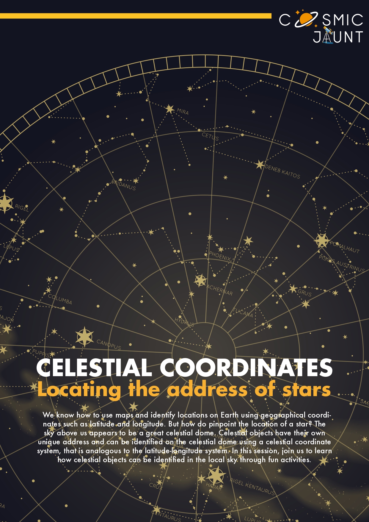 Celestial  locating the  address of  stars