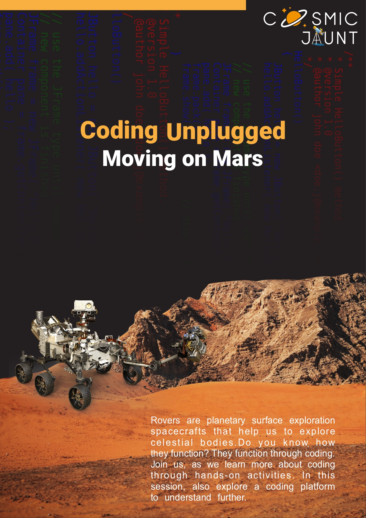 Coding  Unplugged -  Moving on  Mars